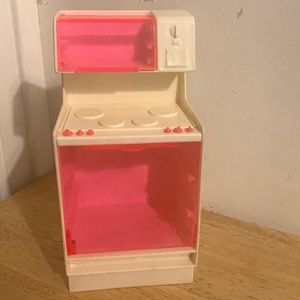 Barbie Dreamhouse 1978 Pink Stove/Oven with Microwave